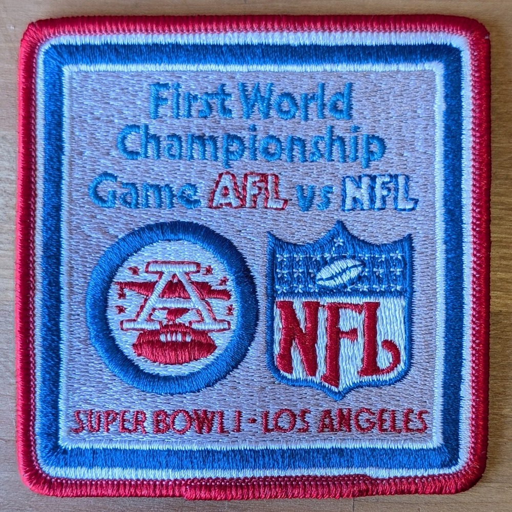 Super Bowl I Patch First World Championship Game AFL vs NFL Los Angeles 4x4